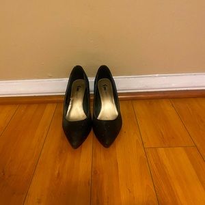 Fioni Night glittery black shoes
